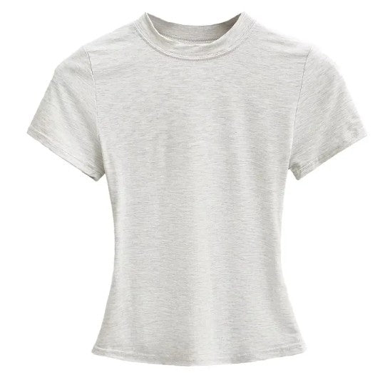 Solid Color Basic Style T-shirt
